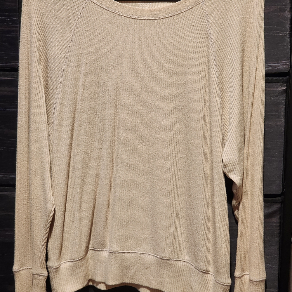 OFFLINE by AERIE Cream Crew Neck Sweater